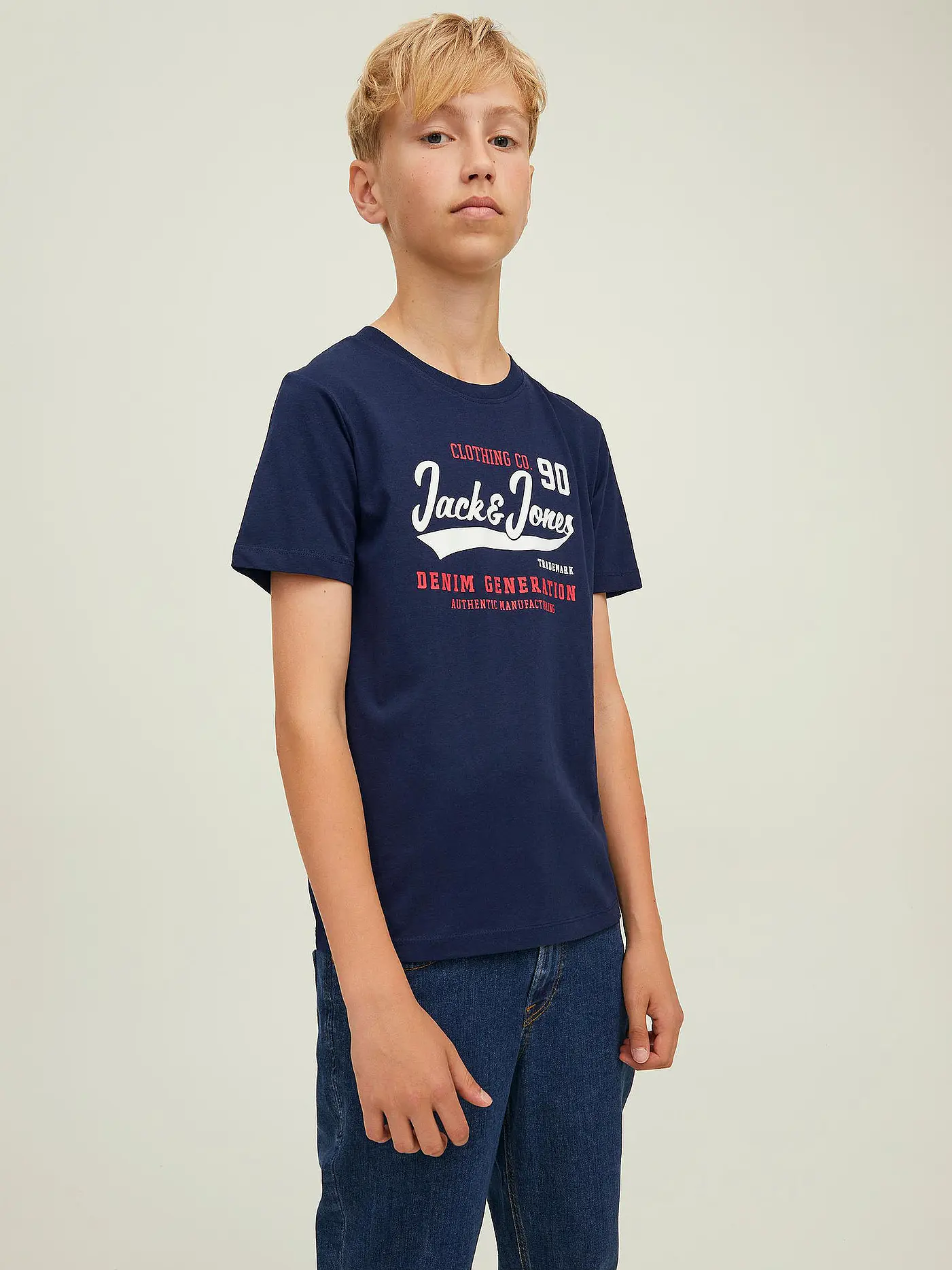 JACK & JONES | Jungen T-Shirt JJELOGO | dunkelblau